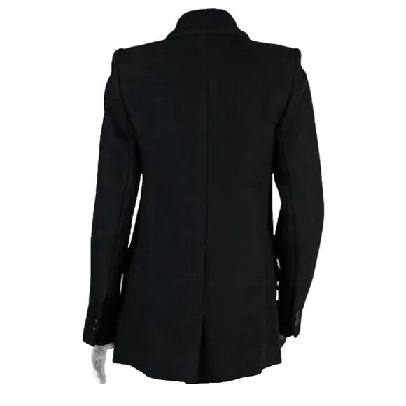 Isabel Marant Etoile Black Wool Blend Tailored Jacket Cyril Dancer Coat Sz 2/34 - Picture 4 of 9